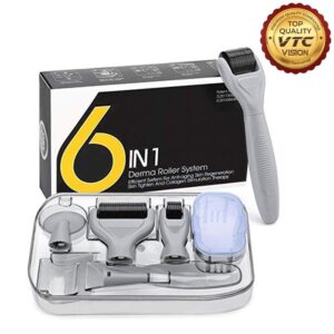 جهاز ديرما رولر للوجه والجسم 6 في 1 Derma Roller System 6 in 1